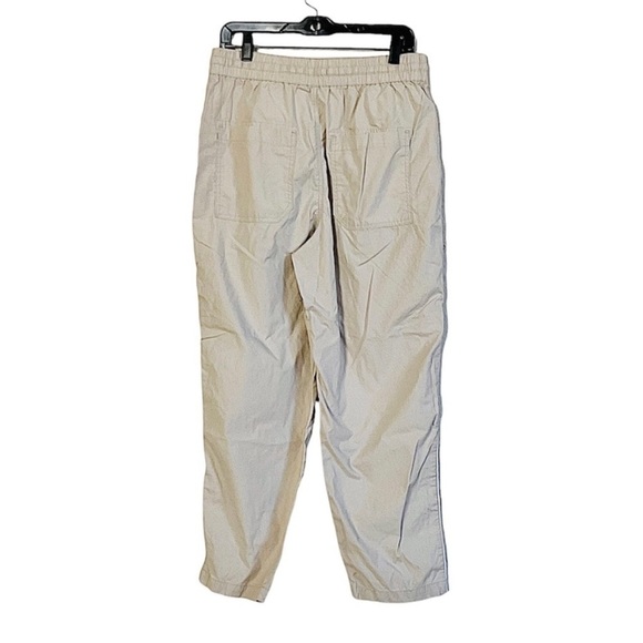 Anthropologie Maeve Tenley Twill Side Stripe Khaki Track Pant Joggers Sz S - Picture 6 of 10